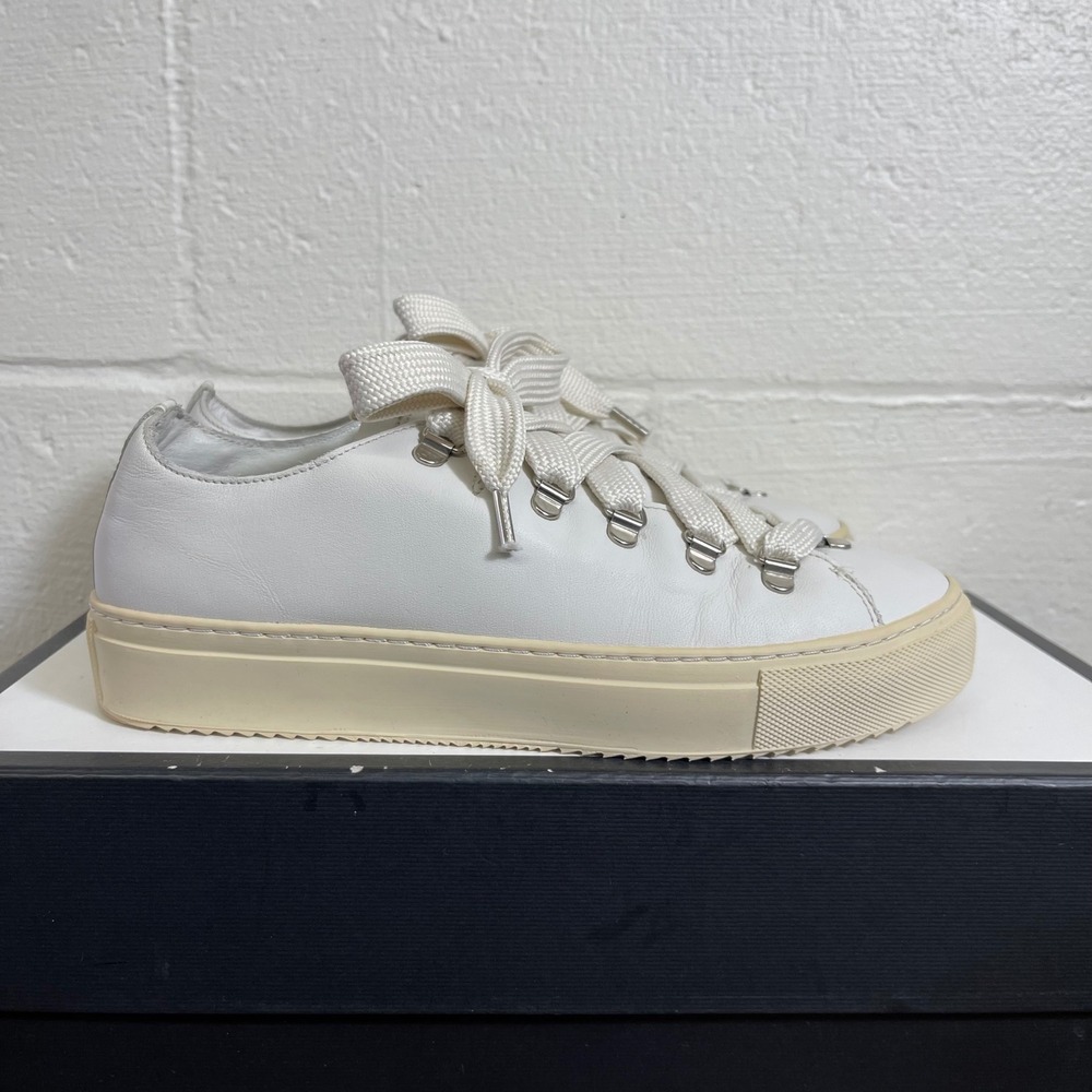 AllSaints Bailey Platform White Leather‎ Comfort Sneakers Women's 39 EU/8 US